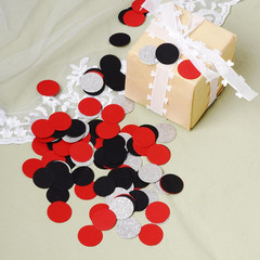 400pcs Glitter Paper Confetti Circles Dots Sprinkling Paper Circle Dots for Grad