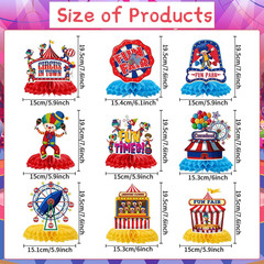 Circus Theme Party Decorations – 9PCS Carnival Theme Party Decorations Funny Clo