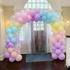 Pastel Balloons, 12 Inch Rainbow Macaron Pink Blue Teal Yellow Purple Apricot As