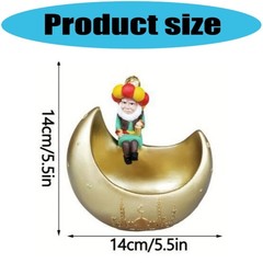 Ramadans Eid Home Decorations Middle Eastern Man Statues Jewelry Storage Box