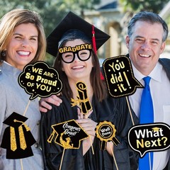 30 Pcs Graduation Photo Booth Props 2026,Grad Party Supplies for College