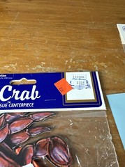 Vintage 1980s Beistle Honeycomb 3D Tissue Decorations 17″ Lobster & 11″ Crab