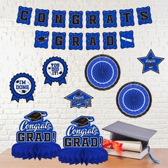 Graduation Decorations 2026 Set – Congrats Grad Banner, Class Backdrop, Balloons