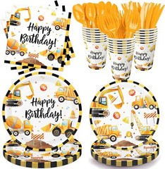 Oigco Construction Birthday Party Supplies Construction Theme Decorations Includ