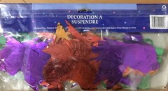 Tropical Luau Foil Bird Ceiling Decoration 12″ x 12′