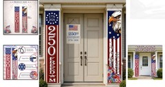 Durable 250 Freedom Banner – Vibrant American Flag Design for Independence Day