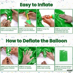 KatchOn, Dark Green Number 4 Balloons 40 Inch | 4 balloon Green for Birthday…