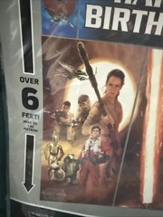 Star Wars Scene Setters 6 Ft Wall Photo Kit Happy Birthday 5 Pc Disney New