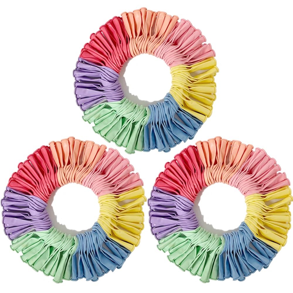 300Pcs Pastel Balloons, 5 inch 10 inch Pastel Latex Party Balloons Assorted C…