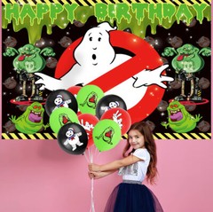 Ghostbusters Birthday Party Supplies Set Plates Balloons Cake Toppers Banner