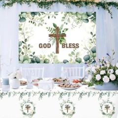 First Communion Decorations Set Baptism Christening Decorations Religious Par…