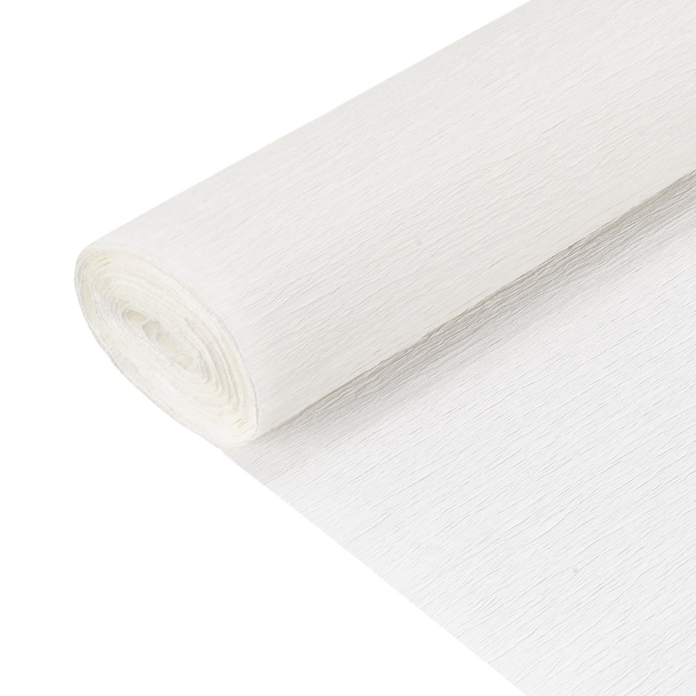7.5ft Long 20″ Wide, Crepe Paper Roll Crepe Paper Decoration White