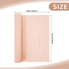 Crepe Paper Streamers 2 Rolls, 10 X 98Inch Crepe Paper Sheets for DIY Gift Colou