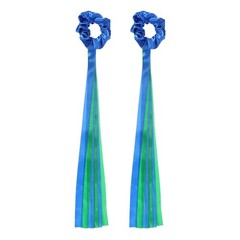 Rainbow Dance Ribbons, Wrist Streamers 20″ & 2 Pcs & Blue & Green