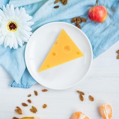 Fake Cheese Prop for Display Faux Dessert Model Simulation Triangle Cheese