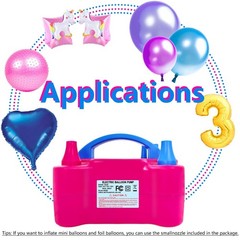 Electric Balloon Pump, Portable 2 Modes Balloon Blower Machine with 14 Balloo…
