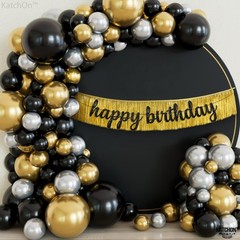 KatchOn, Gold & Black Graduation Balloon Arch Kit 2026 – Pack of 85 | Graduat…