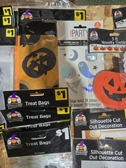 Bulk Halloween Decorations Set of 45 Pc , Pumpkin Carving KitParty Pack, Spiders