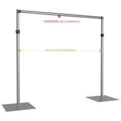 Steel Base Plate, Use with Pipe and Drape System, 24″x24″ (58LBS)