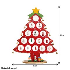 DIY Wooden Christmas Tree Table Desk Decoration Ornaments Festival Party JQ