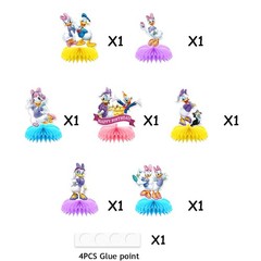 Daisy Duck Honeycomb Centerpieces Table Toppers Decore for Birthday Party Decor