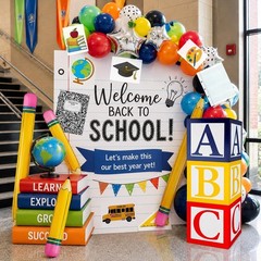 Back to School Decorations for Kindergarten Preschool Classroom, 15 pcs Large…