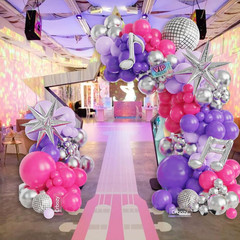 Music Hunter Balloon Arch Kit 153 Pcs Kpop Party Decorations Disco Ball Music