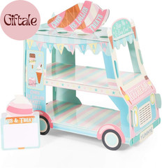 Van Cake Stand – Baby Shower, Birthday Party Supplies Table Centerpiece Decor –