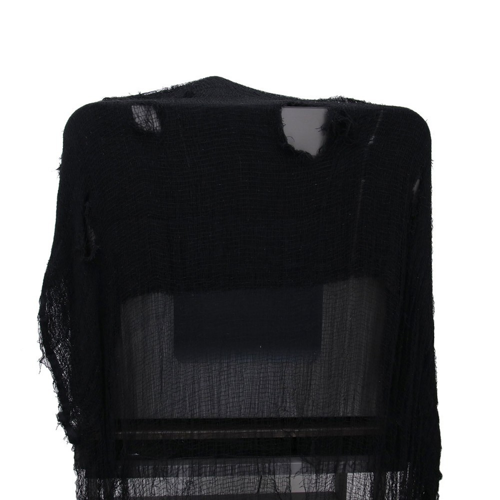 1 Pack Reusable Spooky Cloth Gauze Black for Halloween Atmosphere
