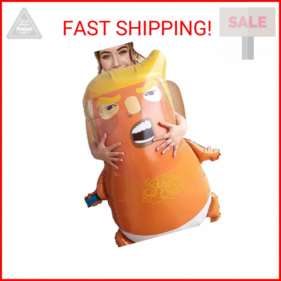 Jumbo Orange Baby Blimp – 47.2 inch Funny Inflatable Balloon for Party & Gag Gif
