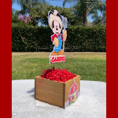 Mickey Farm Centerpieces, Mickey Mouse birthday Party Supplies, Mickey & Minnie
