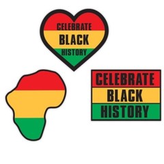 Beistle Celebrate Black History Cardboard Cutouts 8in to 11in