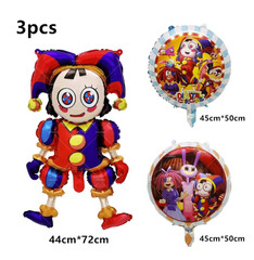Digital Circus Birthday Party Decorations Banner Balloons Set