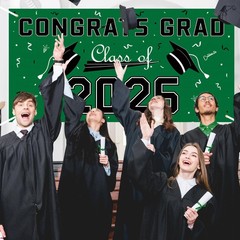 Graduation Decorations 2025 Banner – Class of 2025 Graduation Photo Backdrop