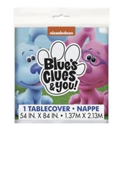 Blue’s Clues Birthday Party Decorating Kit, 7 Pieces and Tablecover Lot of (3)