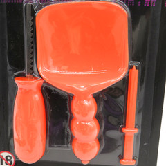 Pumpkin Carving & Decorating Set Saw/ Scoop & Teeth Easy Use Orange/ Purple