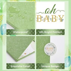 Baby Shower Party Decorations Boys Sage Green Baby Shower Guest Book to Sign in