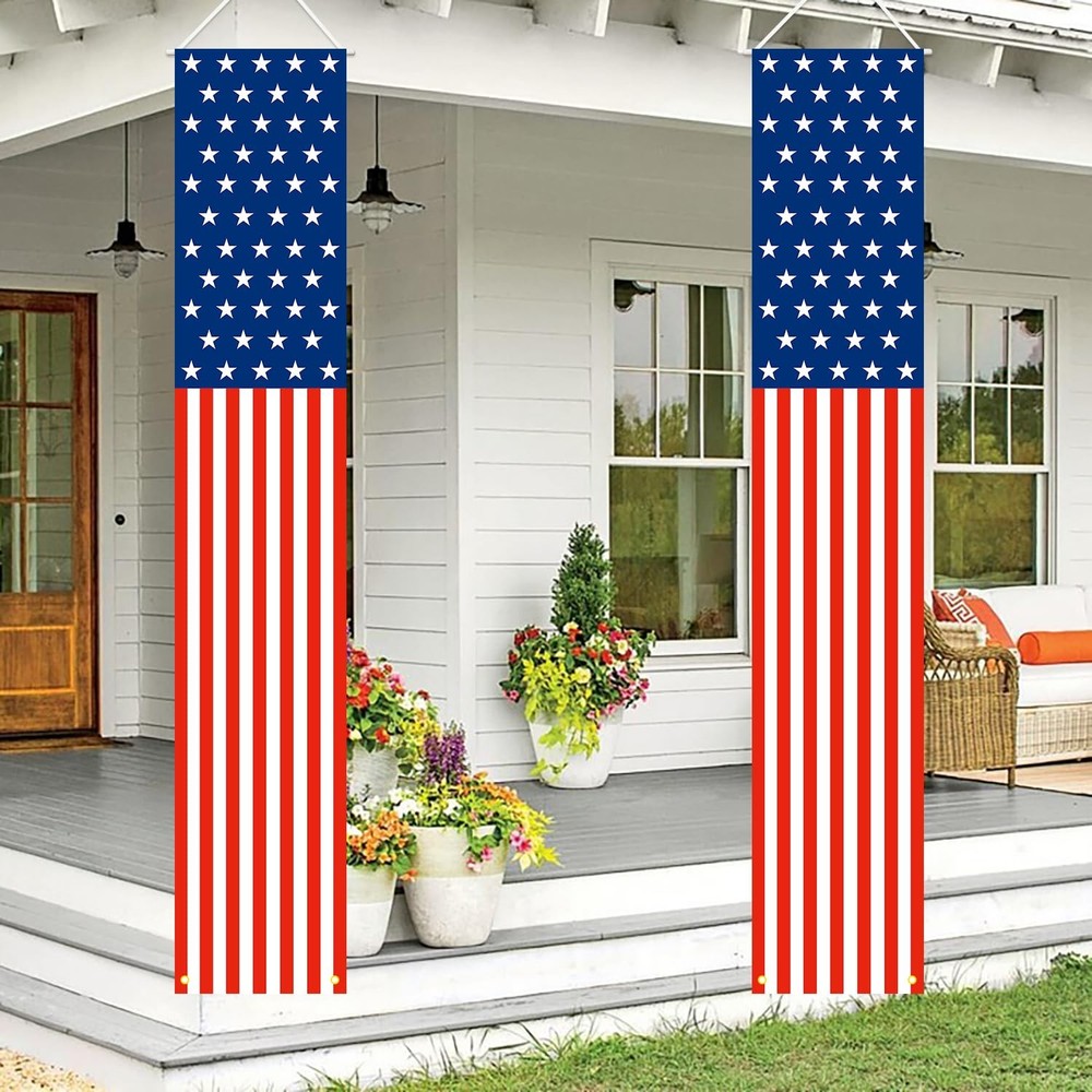 Patriotic Decorations 4th of July Decorations Outdoor Hanging American Flag …