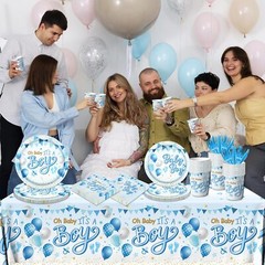 Blue Baby Shower Decorations for Boy, It’s a Boy Baby Shower Party Supplies w…