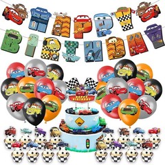 Lightning McQueen Race Car Theme Birthday Party Supplies Kits,for Kids Birthday