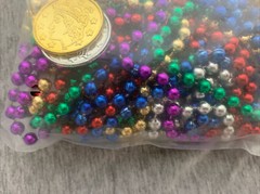 Beistle Creation Treasure Loot Beads & Coins & Pirate Award Ribbon