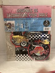 Fun Rock & Roll Classic 50’s Table Decorating kit and 4 Pack Napkins Classic Car