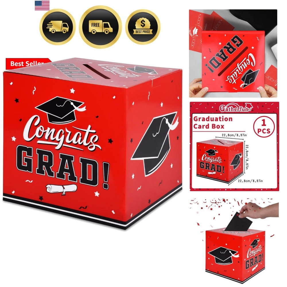 Graduation Decorations 2026 Grad Card Box for Gift Graduation Party Favors De…