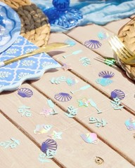, Coastal Party Foil Confetti – 200 pc | Beach Engagement Party Decoration, B…