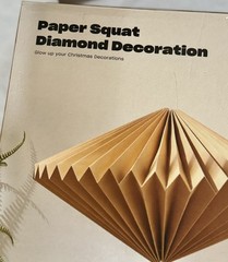 Typo Paper Honeycomb Hanging Decorations, set of 5 – NEW IN BOX