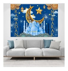 Ramadan Mubarak Muslim Banner Backdrop Backgr Decorations For Home Wall 7x5Ft