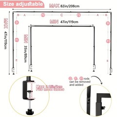 Adjustable Tabletop Arch Stand with Clamps