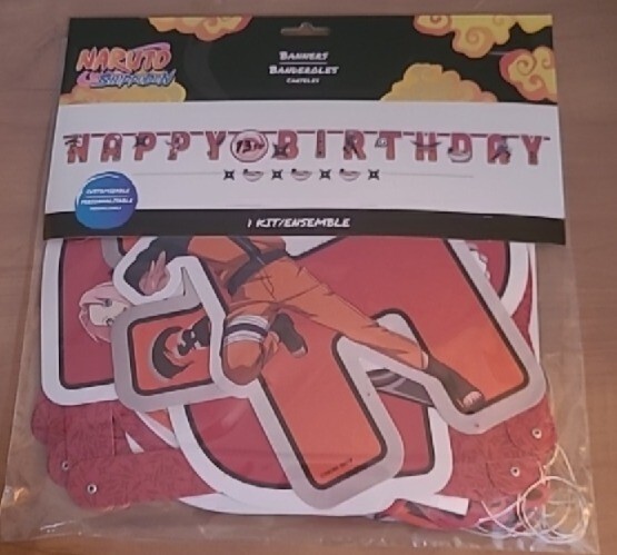 Naruto Shippuden (Anime) Customizable Birthday Party Banners-New!