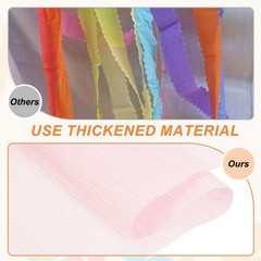 Crepe Paper, 7.9ft Long 20 Inch Wide Light Pink Crepe Paper Roll