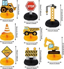 8 Cute Construction Zone Centerpieces for Baby Showers and Birthday Celebrations
